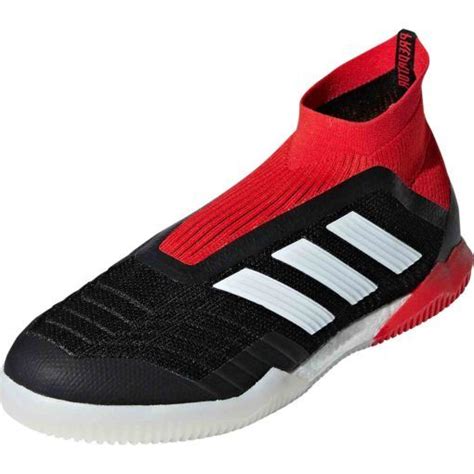 adidas Tango 18.4 Indoor Soccer Shoe, Black/White/Red, 40 EU